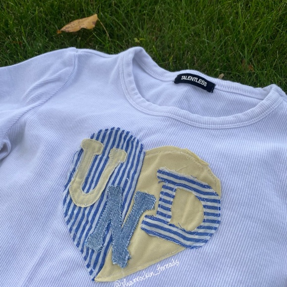 Notre Dame hand sewn patchwork shirt - Picture 9 of 10